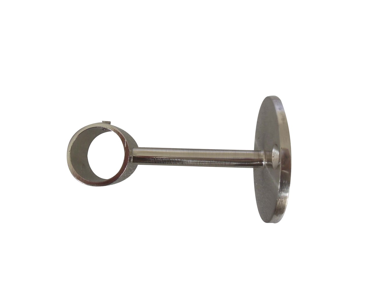 Support Plafond Barre Rideaux Œil Fermé Ø20mm Chromé Brossé - INVENTIV