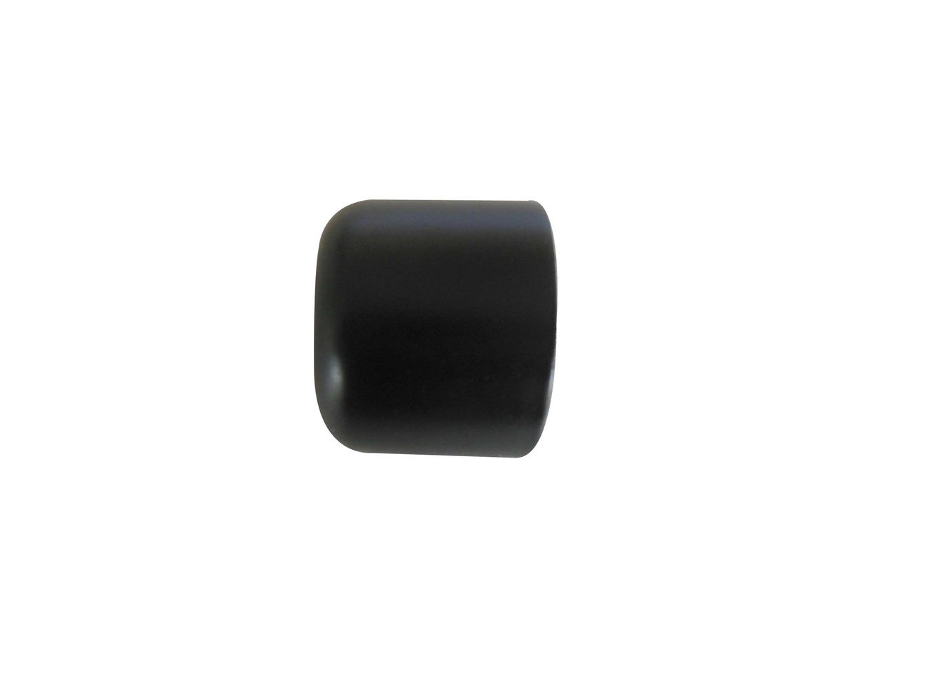 2 Embouts Barre Rideaux Bouchon Ø28mm Noir Mat - INVENTIV