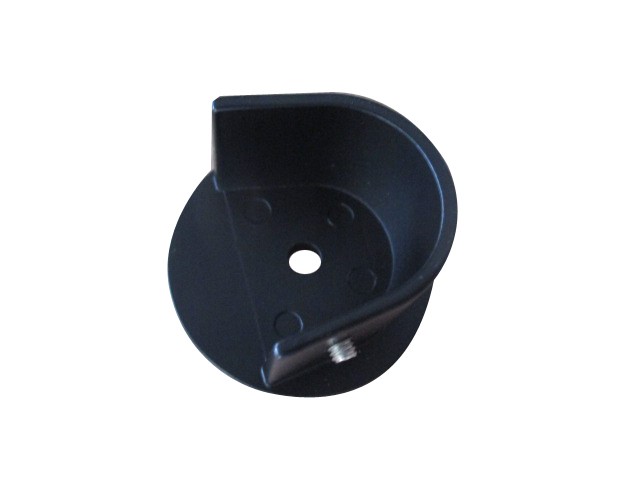 2 Supports Naissance Barre Rideaux Ø28mm Noir Mat - INVENTIV