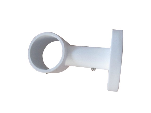 Support Plafond Barre Rideaux Œil Fermé Ø28mm Blanc Mat - INVENTIV