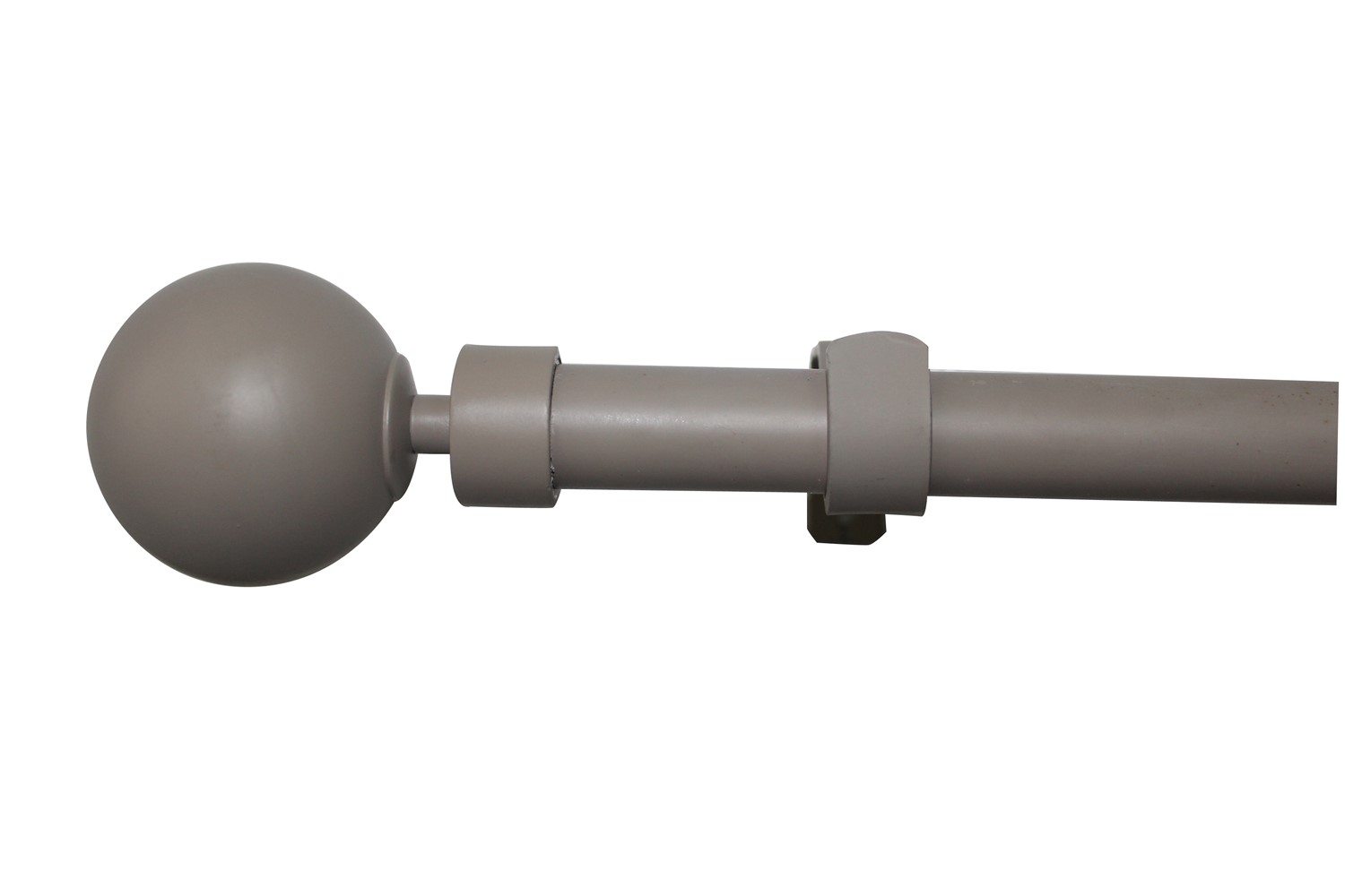 Barre Rideaux Extensible Isa Ø16-19mm 120-210cm Taupe - INVENTIV