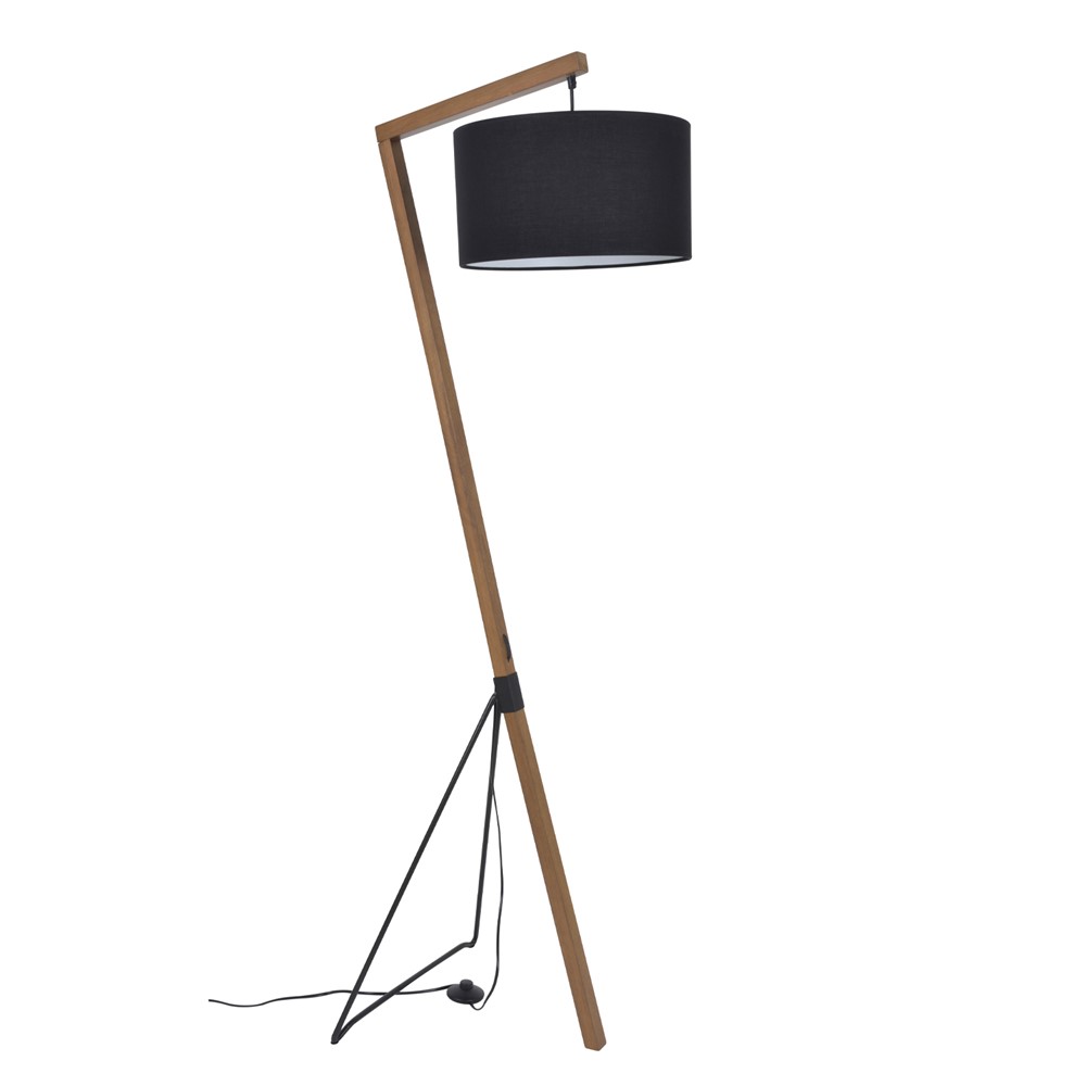 Lampadaire Bogart Bois Noir 162cm 60W - COREP