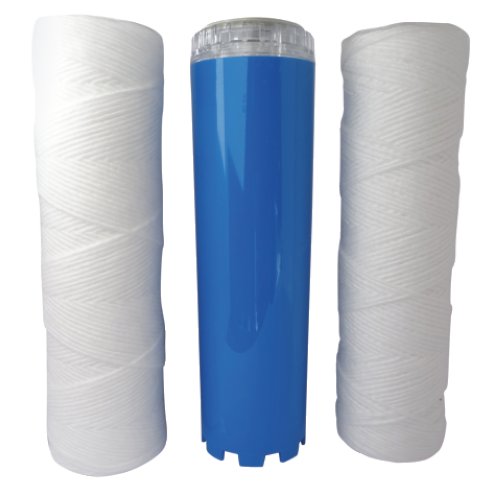 2 Cartouches Filtrantes Bobinée 20µ et 1 Anticalcaire-Anticorrosion - AQUAWATER