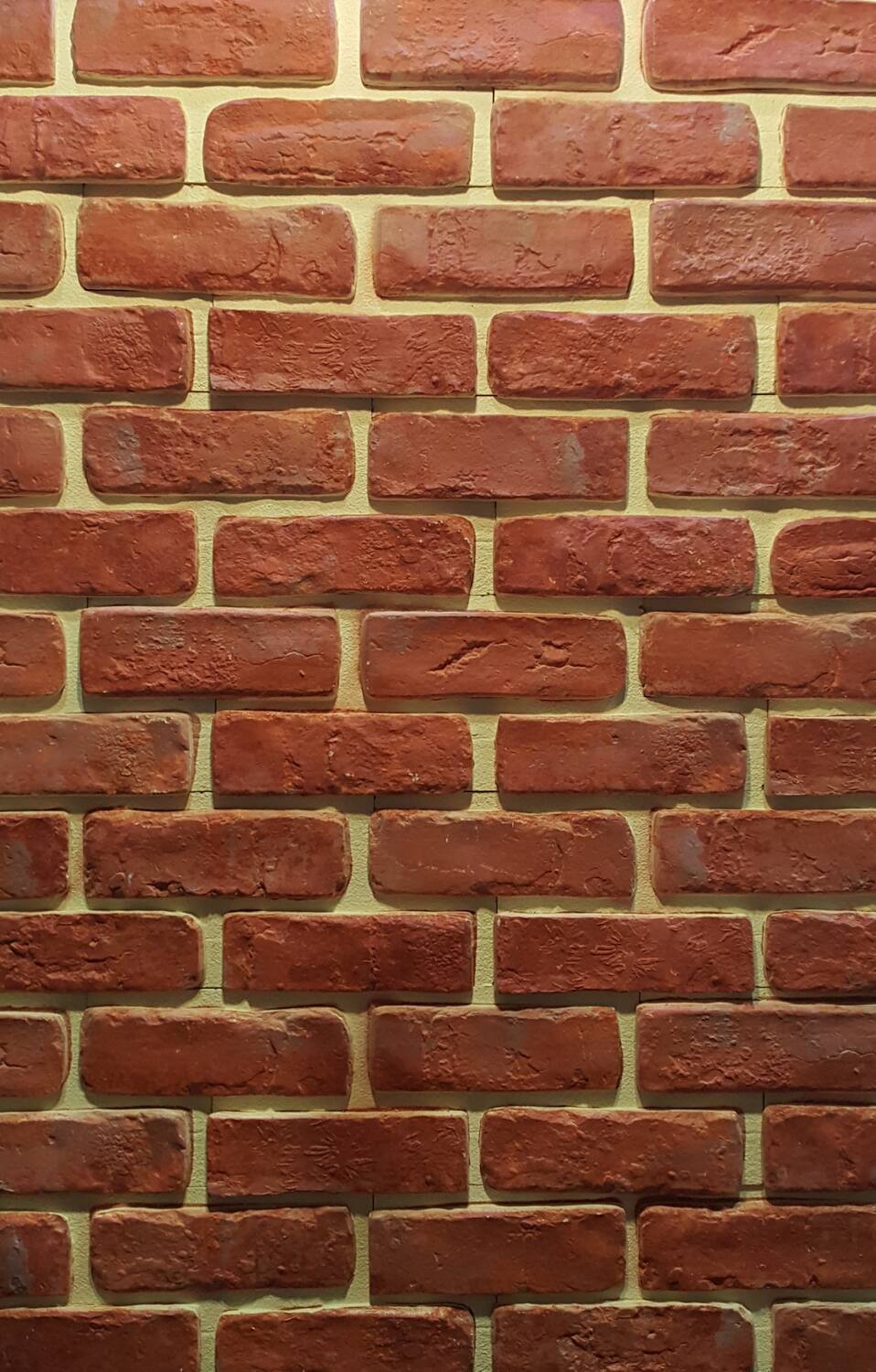 Plaquette de Parement Béton Easy Block Redbrick 0,52m² Rouge