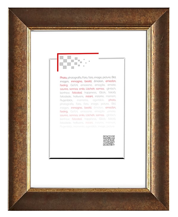 Cadre photo Hadès 50x70cm filet or