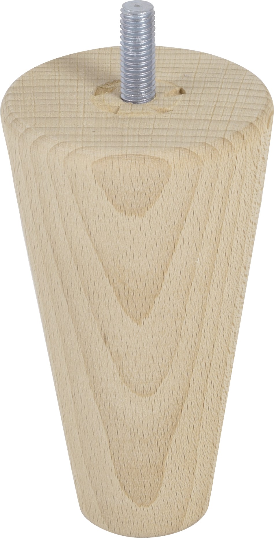 Pied de meuble fuseau brut H.100 Ø60mm - BAR PLUS