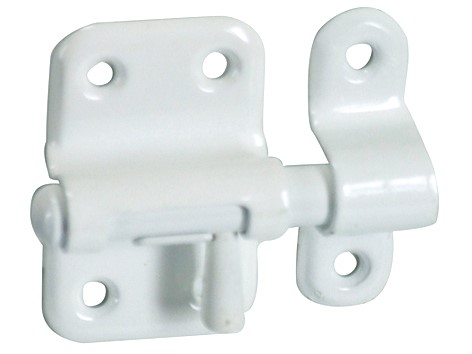 Targette classique acier epoxy blanc hauteur 42