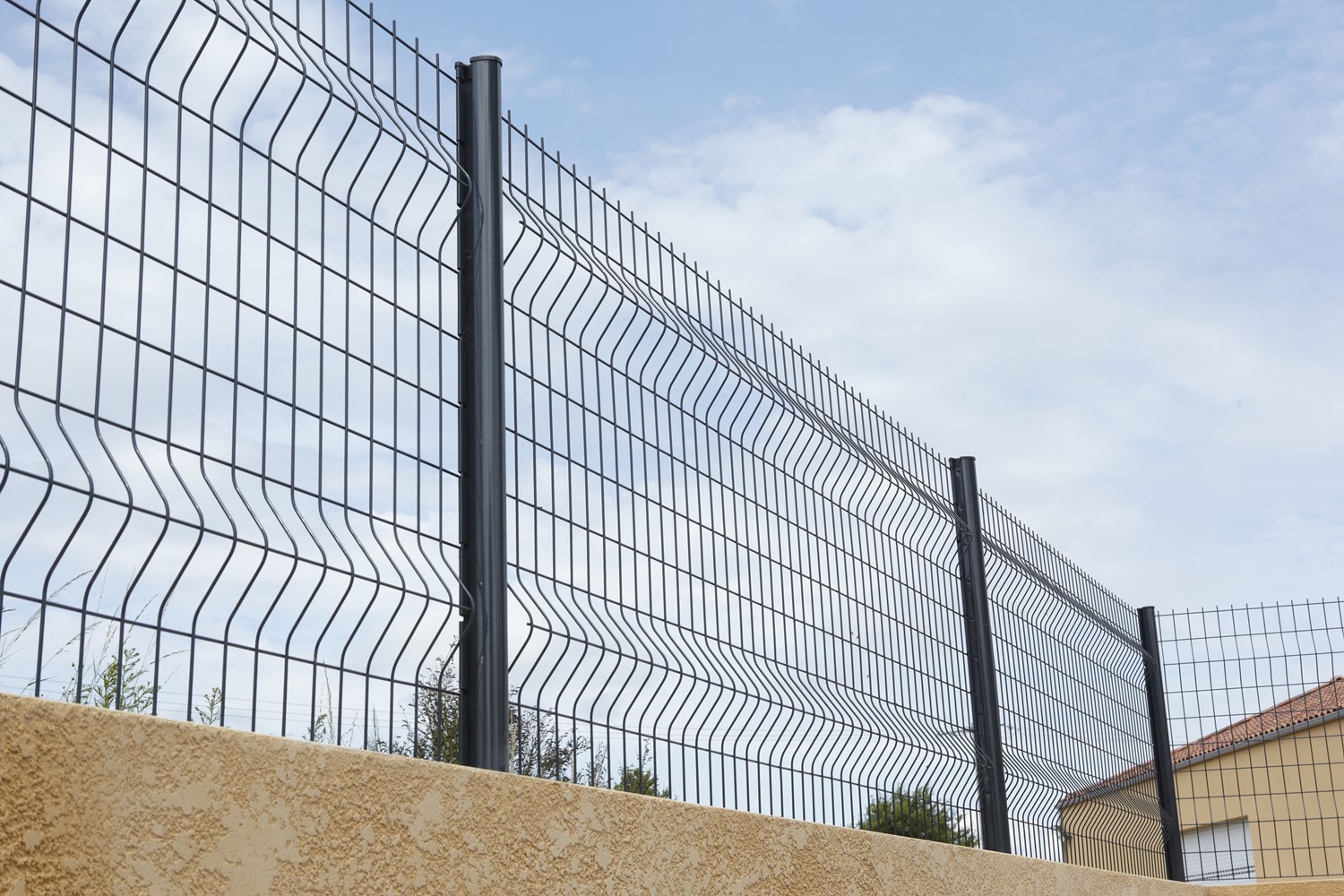 Grillage en Panneau Rigide Axis® S Gris 60x250cm - DIRICKX