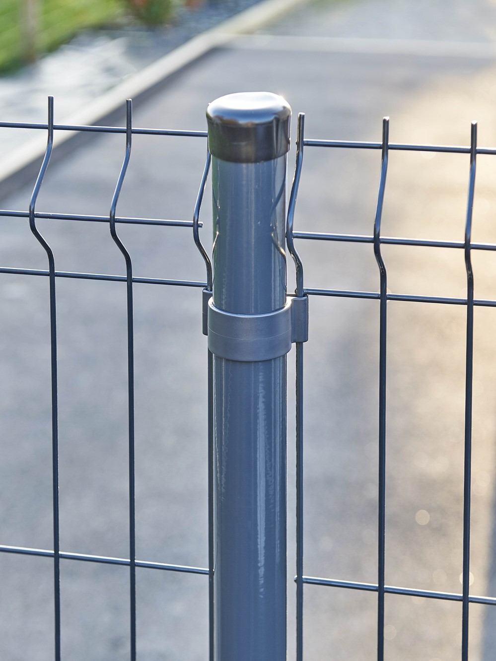 Poteau Rond Univers Gris 7016 Ø48mm h2,25m - DIRICKX