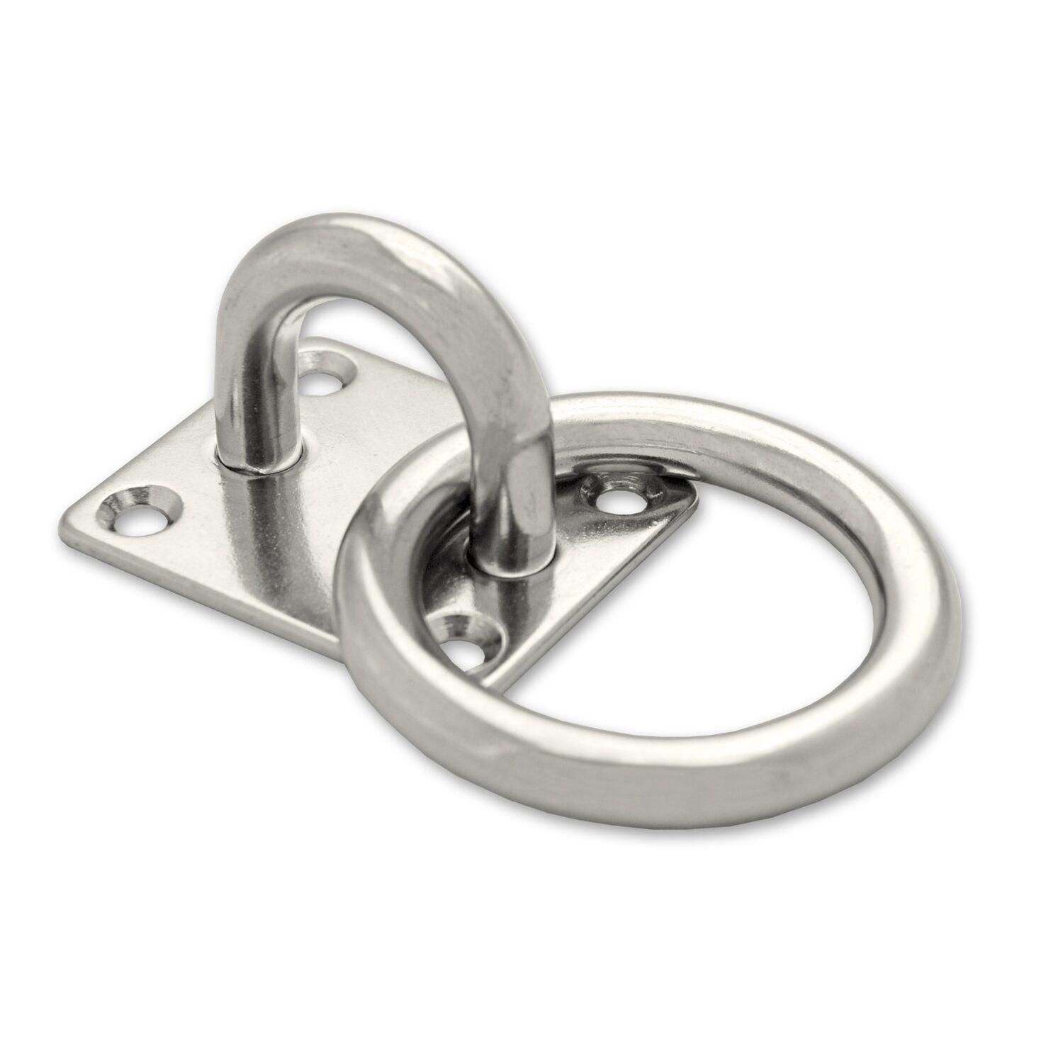 Platine carrée avec anneau mobile