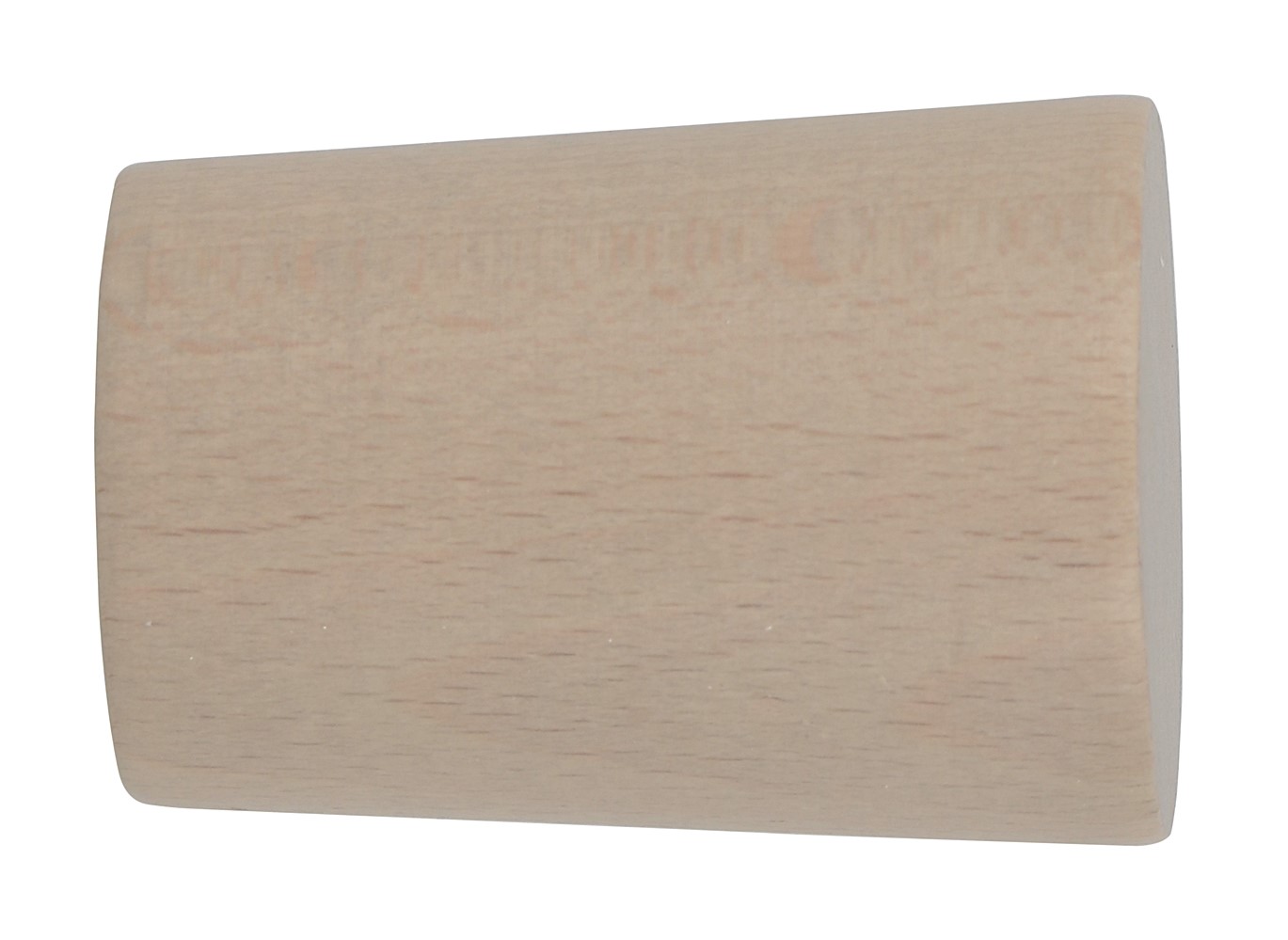 Embout de barre à rideaux cylindre Ø28 à visser naturel - INVENTIV