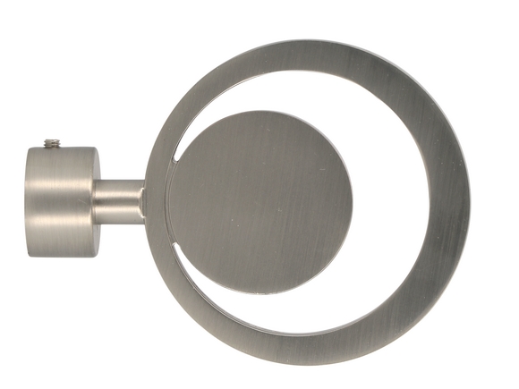 Embout de barre à rideau en métal Ø20 Atrium chrome mat