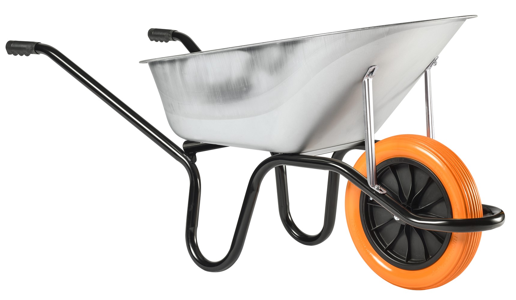 Brouette Reno Galva Roue Increvable 95L Gris - HAEMMERLIN