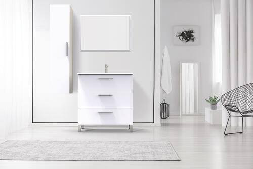 Colonne à suspendre Pallas 30x135x25cm blanc - ONDEE