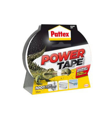 Adhésif de Réparation Power Tape - Blanc - Etui 25m - PATTEX