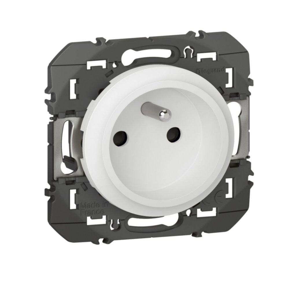 Prise avec terre spéciale rénovation 16A Dooxie blanc LEGRAND