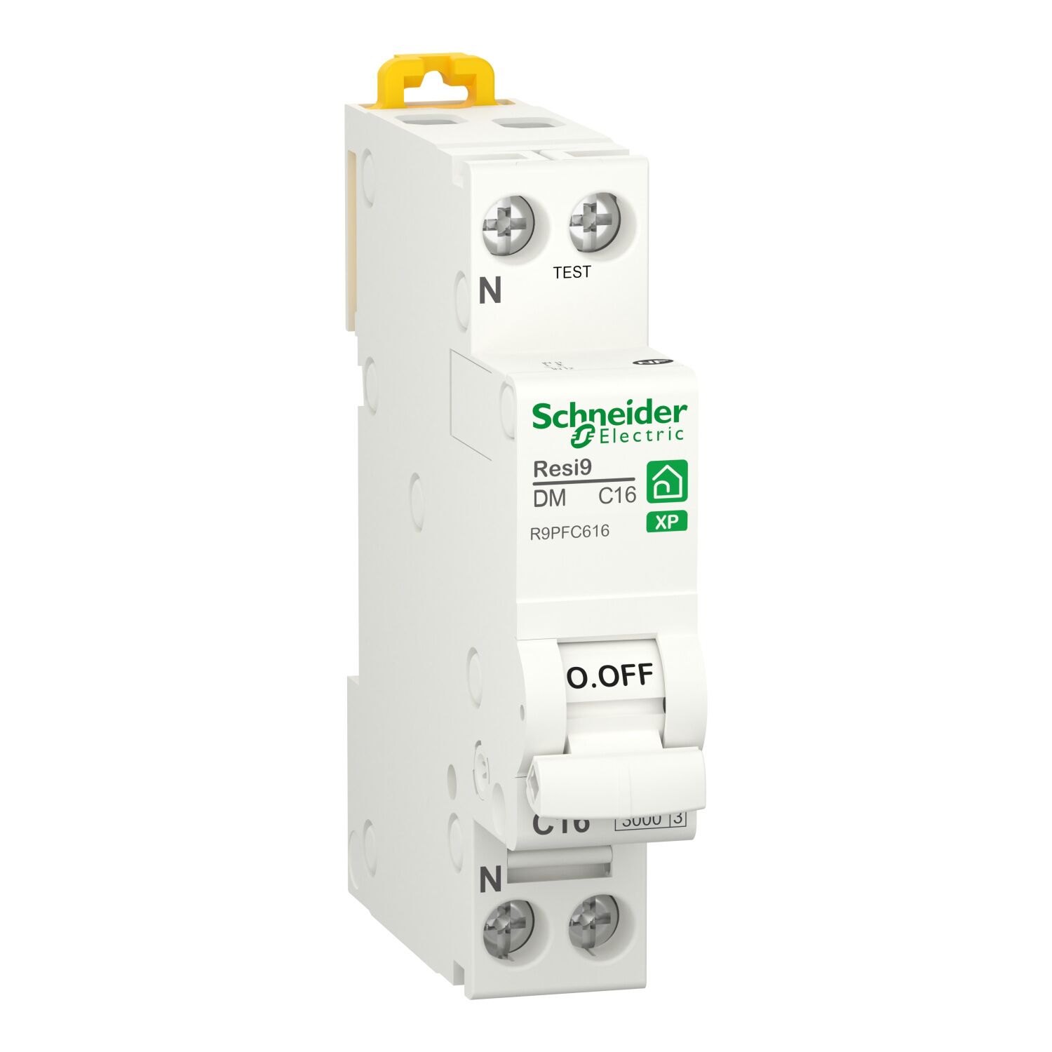 Disjoncteur peignable courbe C 1P+N 16A Resi9 XP - SCHNEIDER ELECTRIC