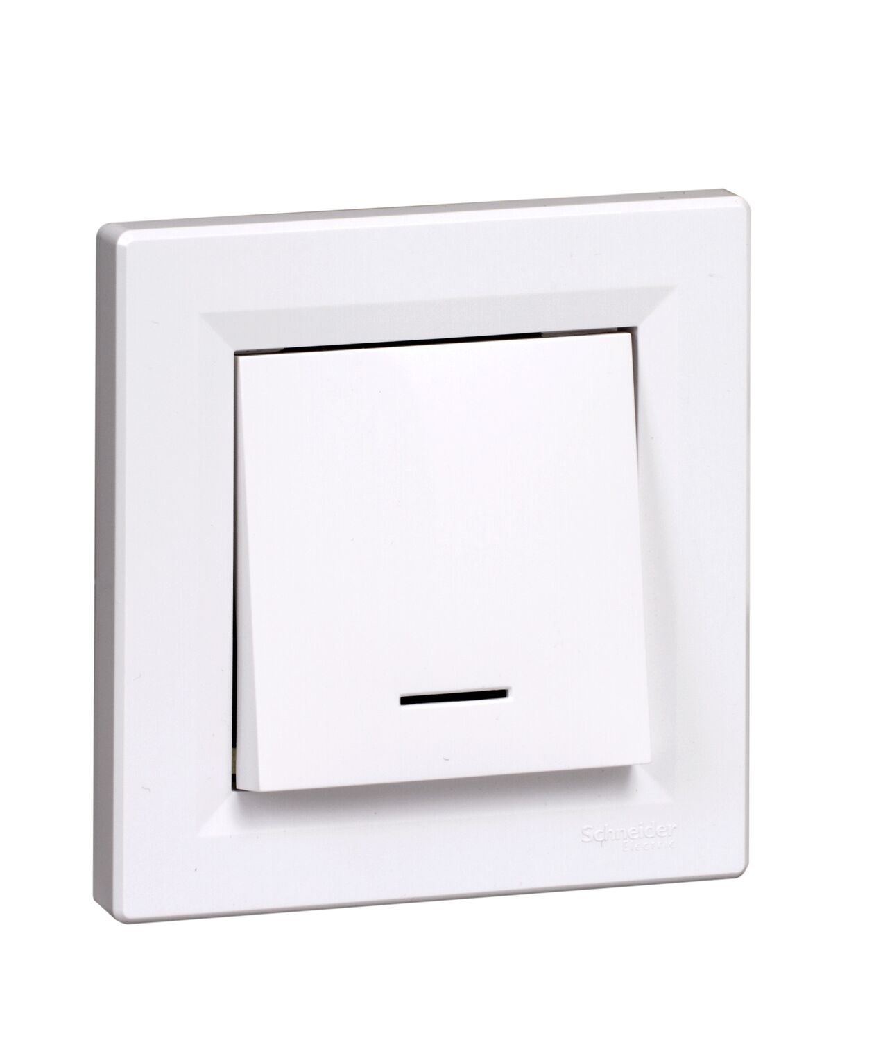 Interrupteur va-et-vient lumineux Asfora blanc - SCHNEIDER ELECTRIC