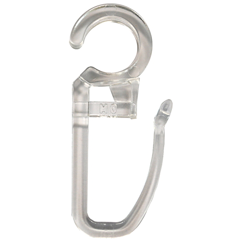 12 agrafes plastique doubles maxi plis pour Ø28 et Ø35 cristal - MOBOIS