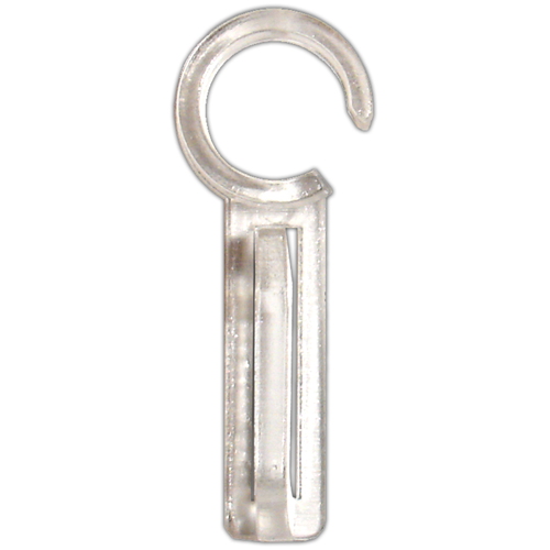 12 agrafes plastique simples pour Ø28 et Ø35 cristal - MOBOIS