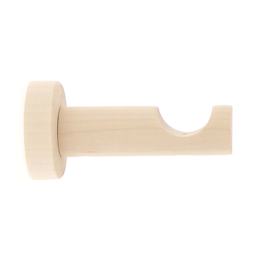 1 support bois tige oeil ouvert Ø28 80mm érable