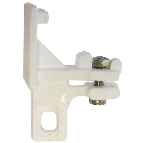 2 arrêts de fin standard pour rail 24x16 polyéthylène blanc