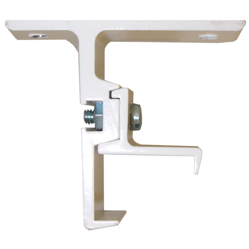 2 supports muraux métal simples 24x16 avancée 40 mm laqué blanc