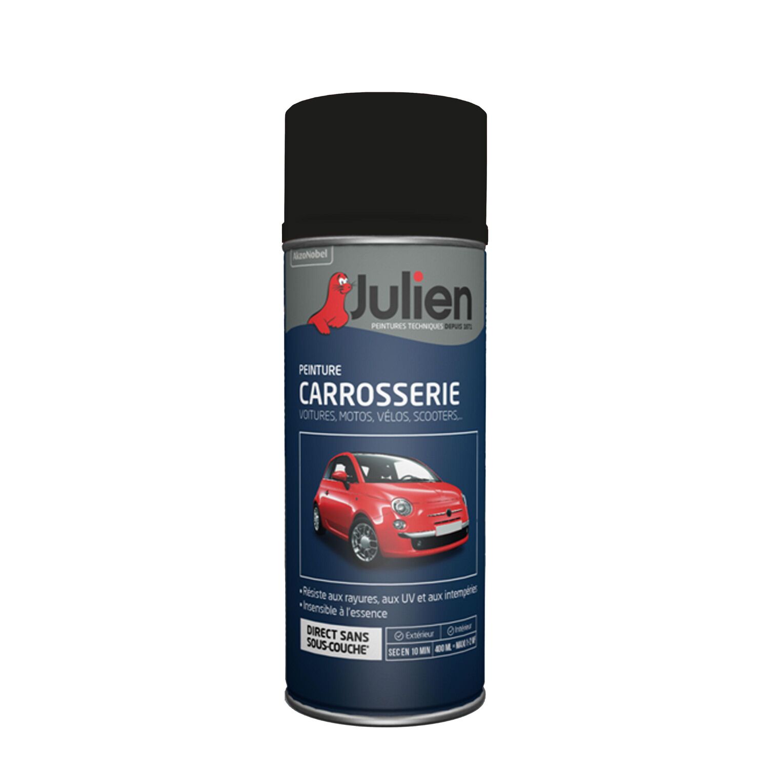 Aérosol Peinture Carrosserie 400ml Noir Profond Nacre