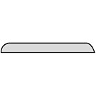 Chant plat mélaminé blanc 6x30 2m4