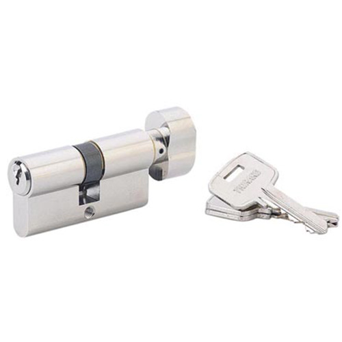 Cylindre STD à bouton 30x30mm nickelé 3 clés