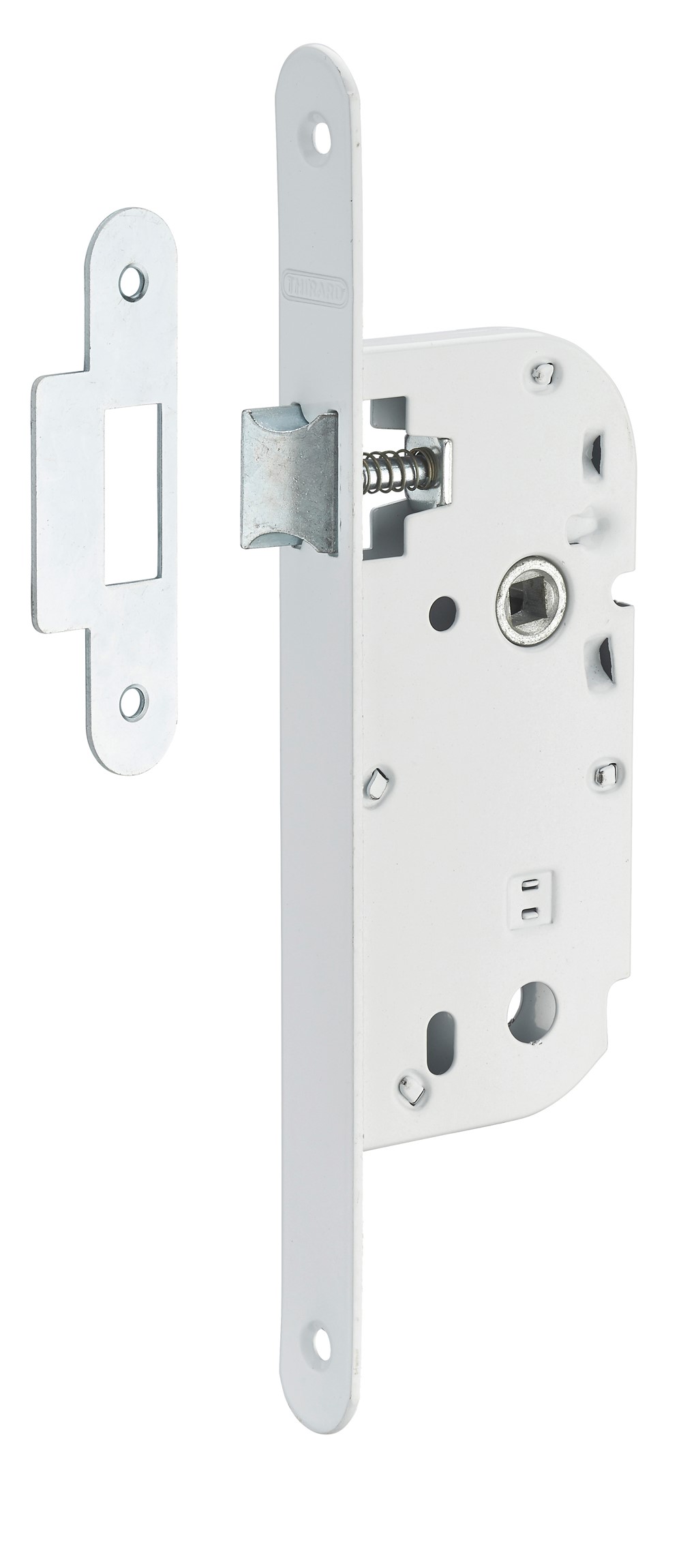 Serrure bec de cane réversible V bout rond axe à 40mm