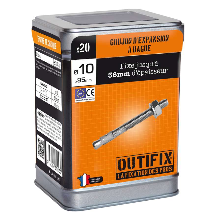 20 Goujon à Béton Ø10x95mm  - RED HEAD