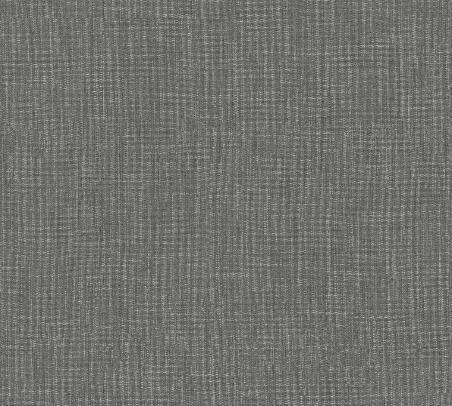 Papier Peint Vinyl Lourd Intissé Amsterdam Uni Toilé Graphite 10,05x0,53m 5,3m² - AS CREATION