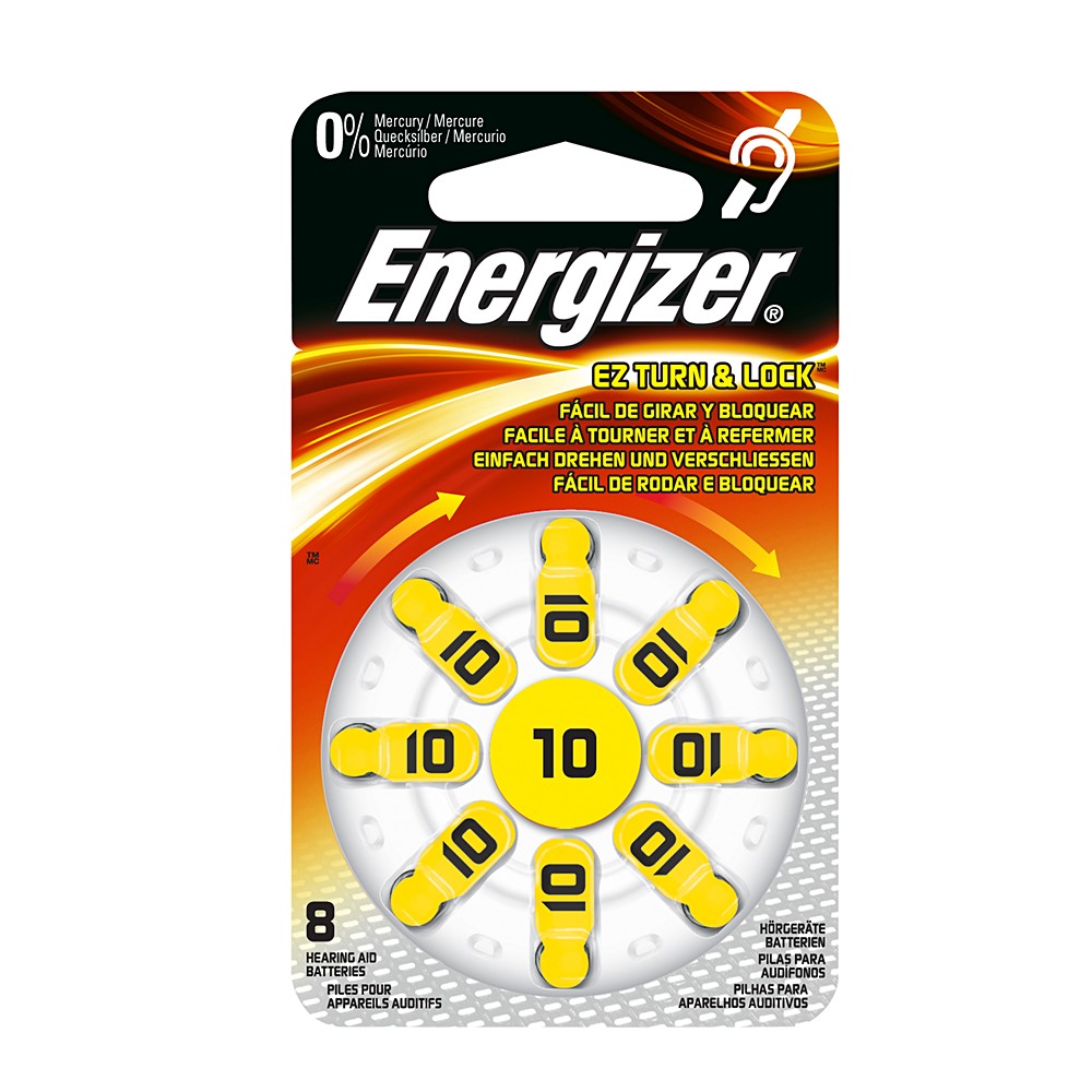 Pile auditive EZ10 1.4V x8 Energizer