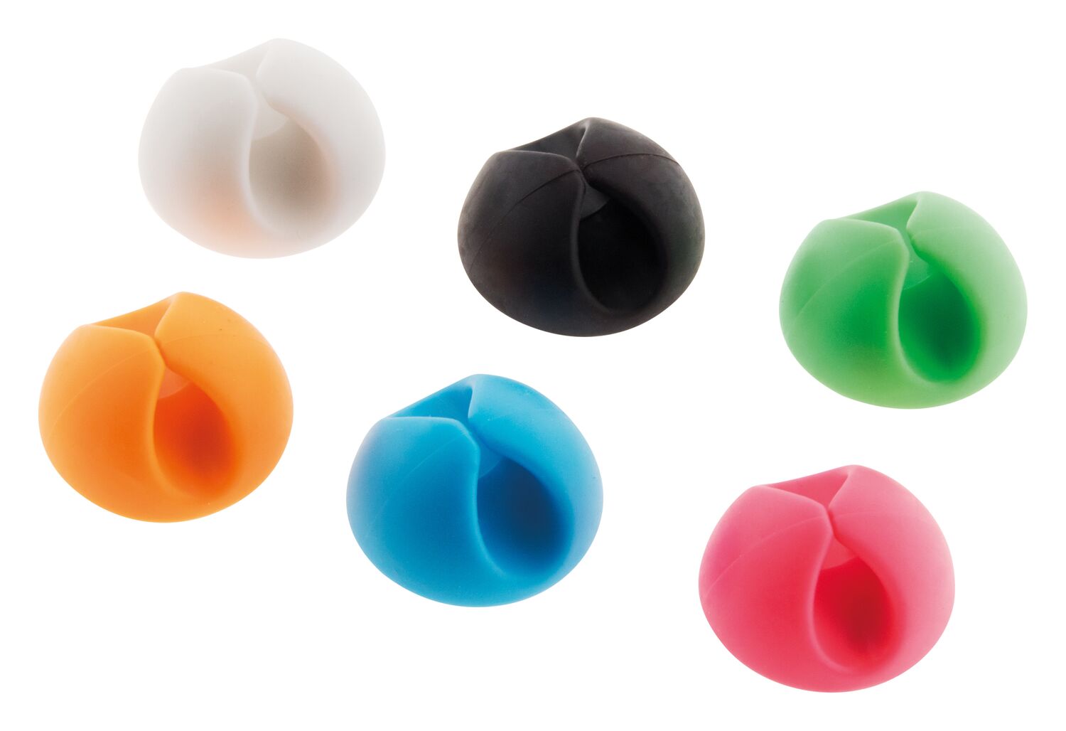 6 clips auto-collants pour cordons et cables - INOTECH