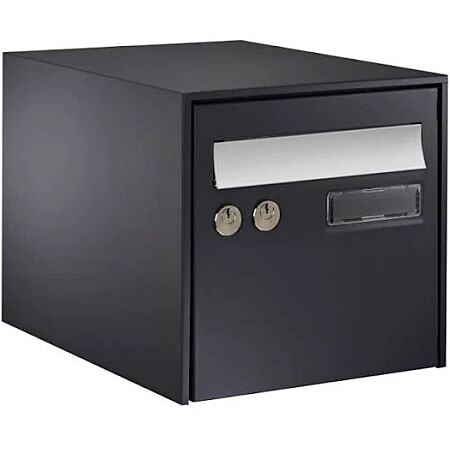 Boîte aux lettres gris foncé