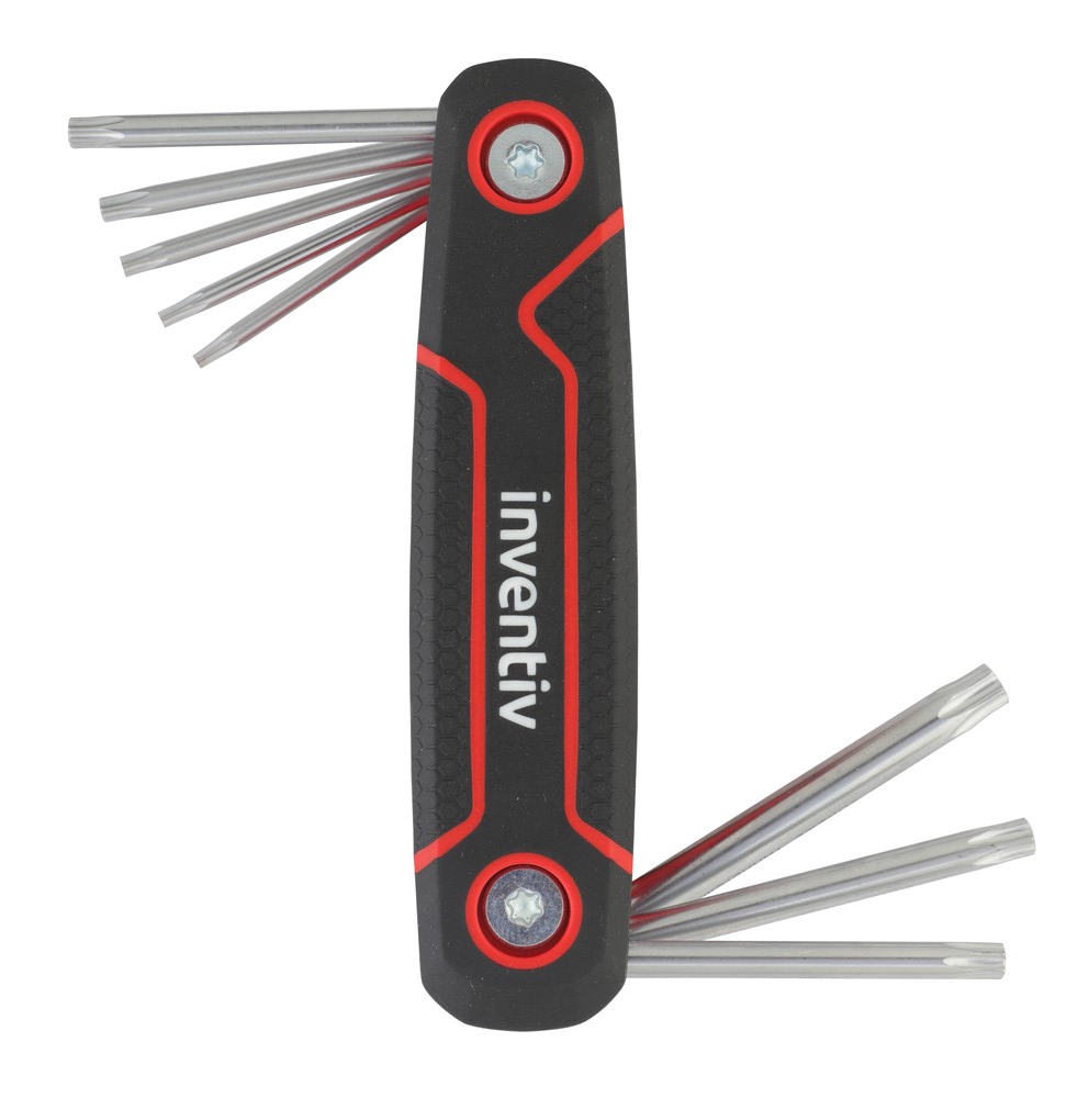 Canif 8 clés torx 9/40mm chrome vanadium - INVENTIV