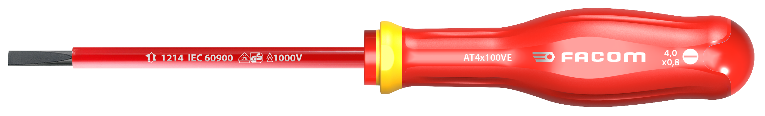 Tournevis PROTWIST isolé 1000V plat 4X150 - FACOM