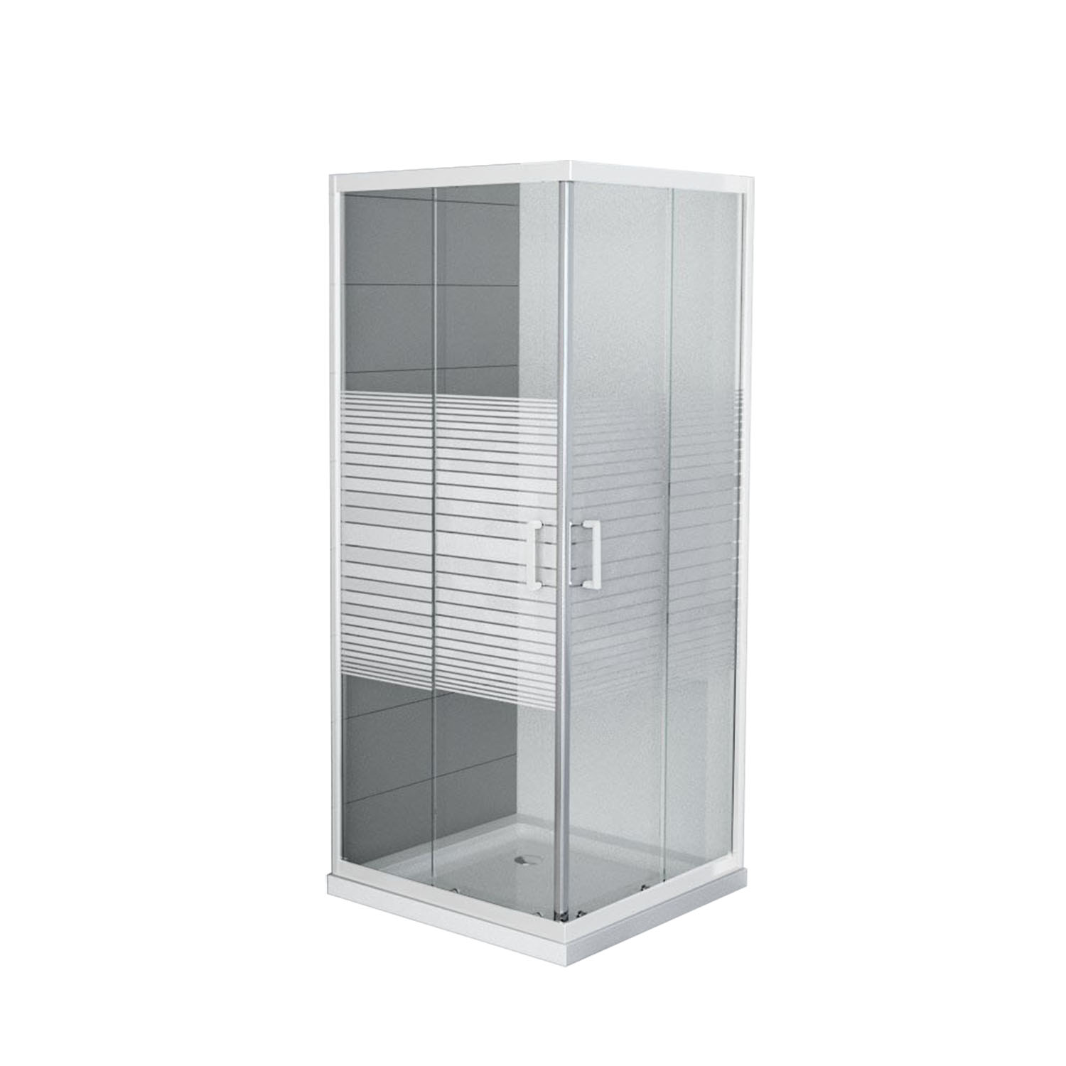 Paroi de douche accès angle droit Easy 195 x 80 cm anticalcaire - 1ER