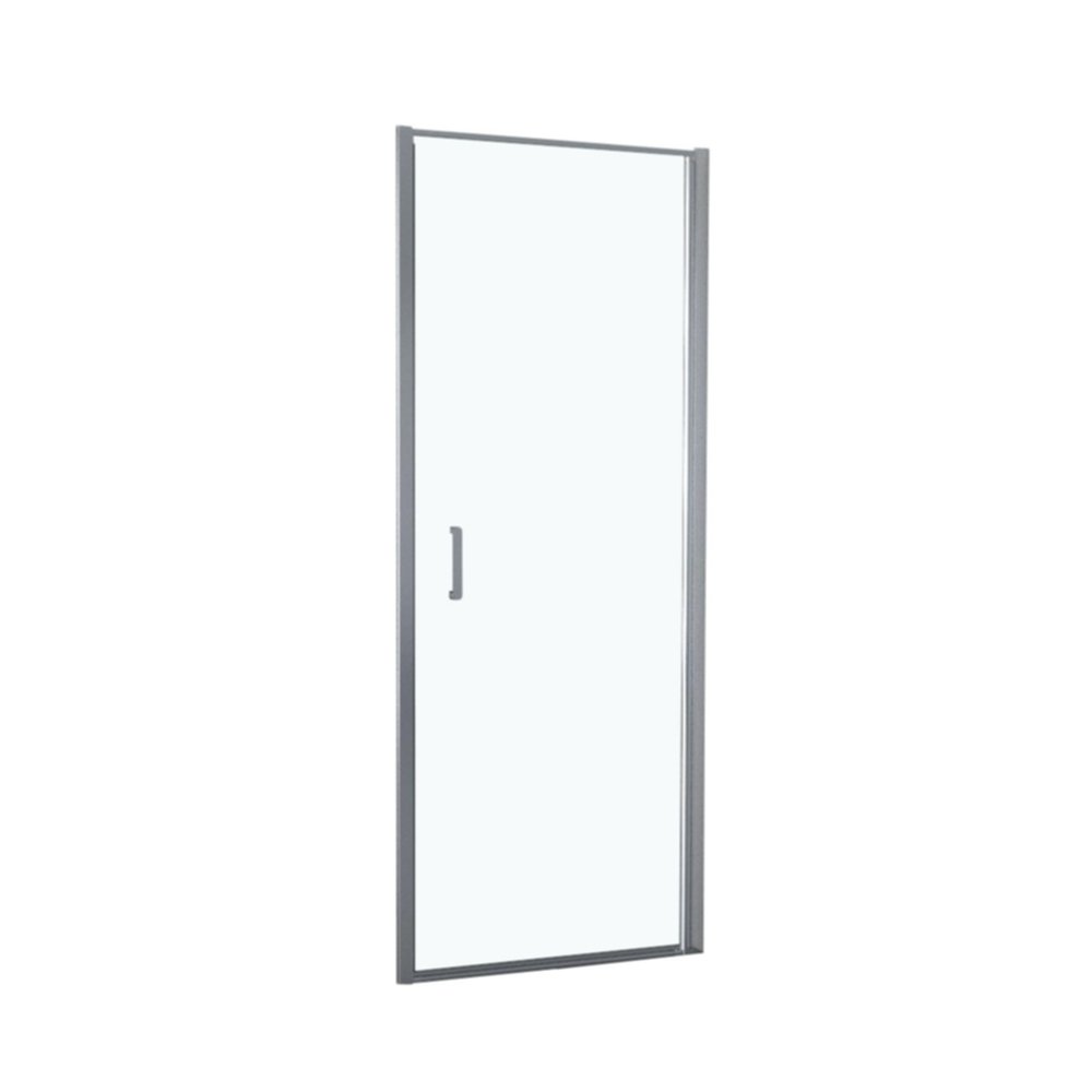 Porte douche pivotante verre transparent 90cm chromé - INVENTIV