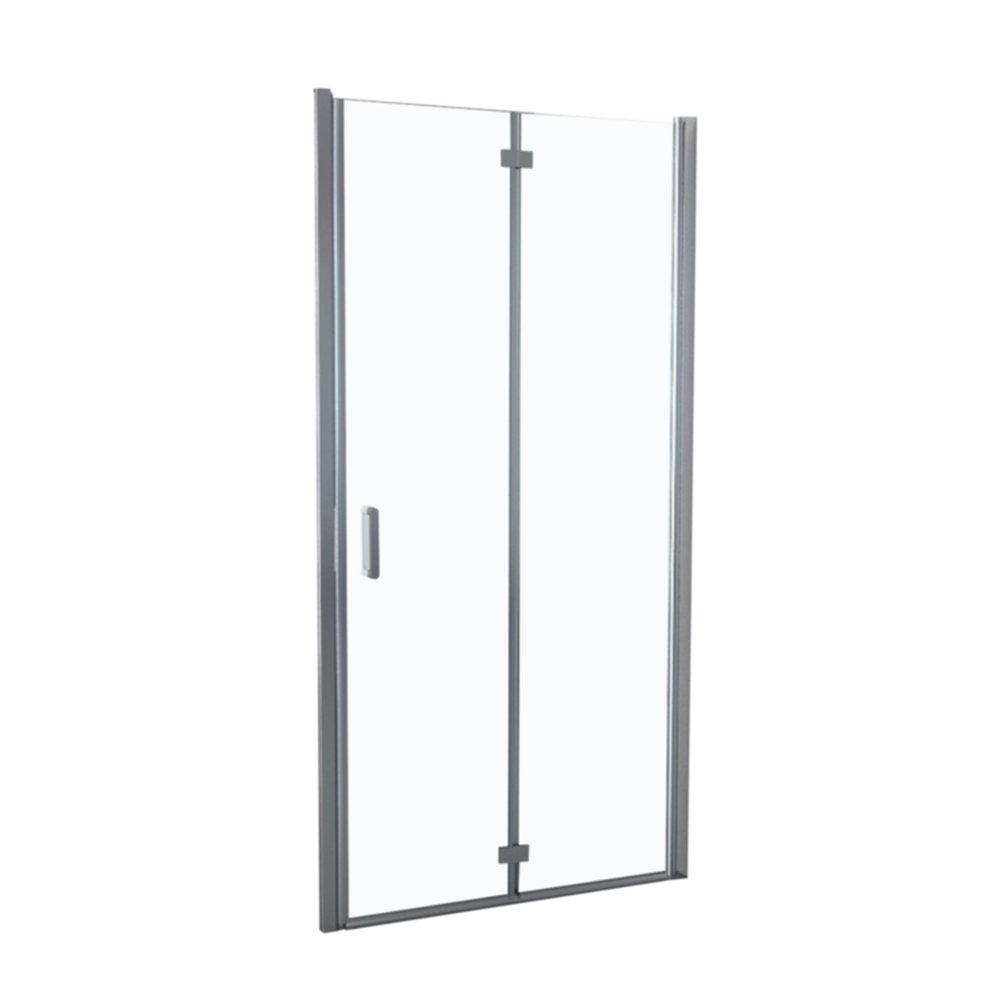 Porte douche pliante verre transparent 80cm chromé - INVENTIV
