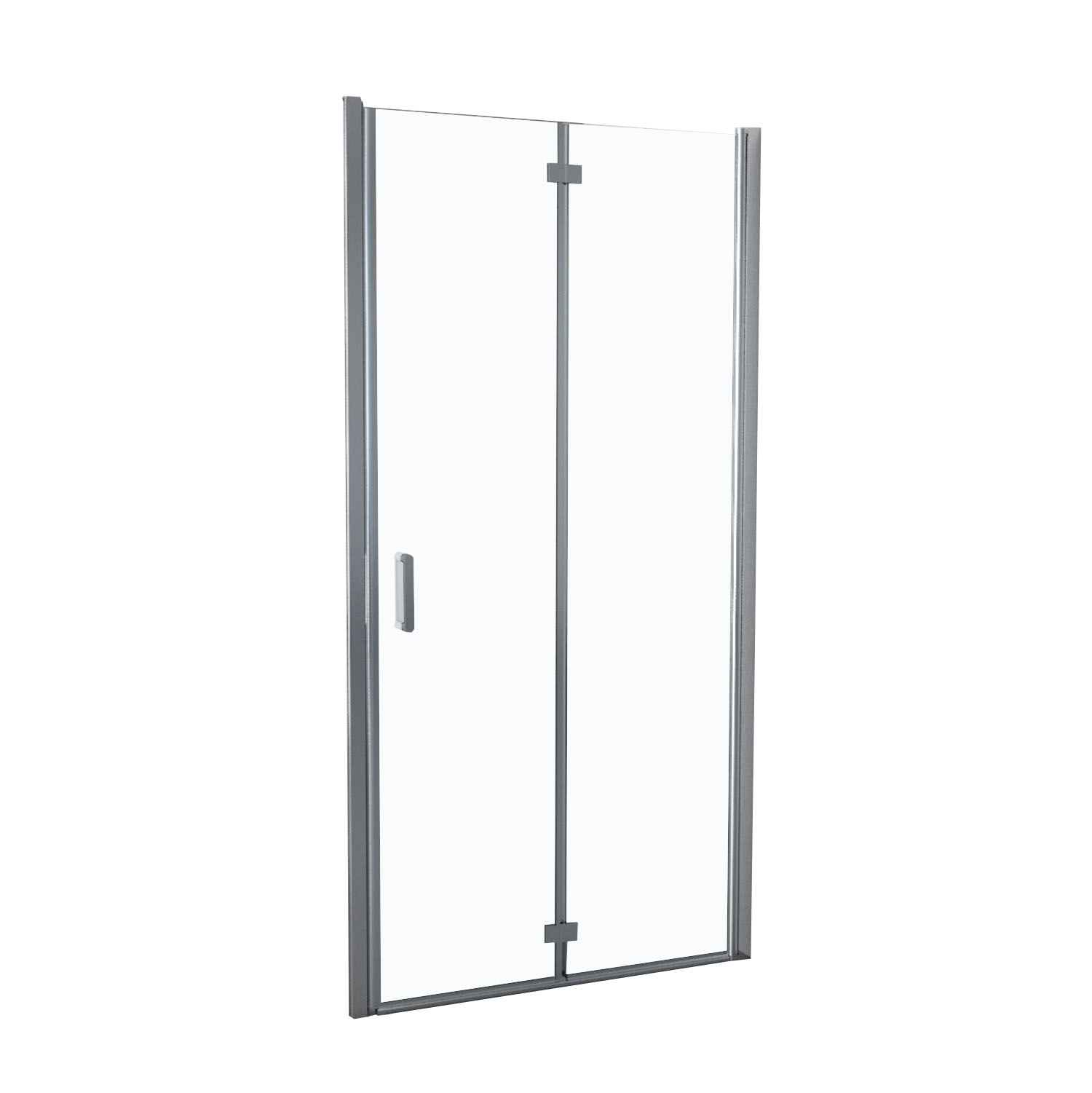 Porte douche pliante verre transparent 90cm chromé - INVENTIV