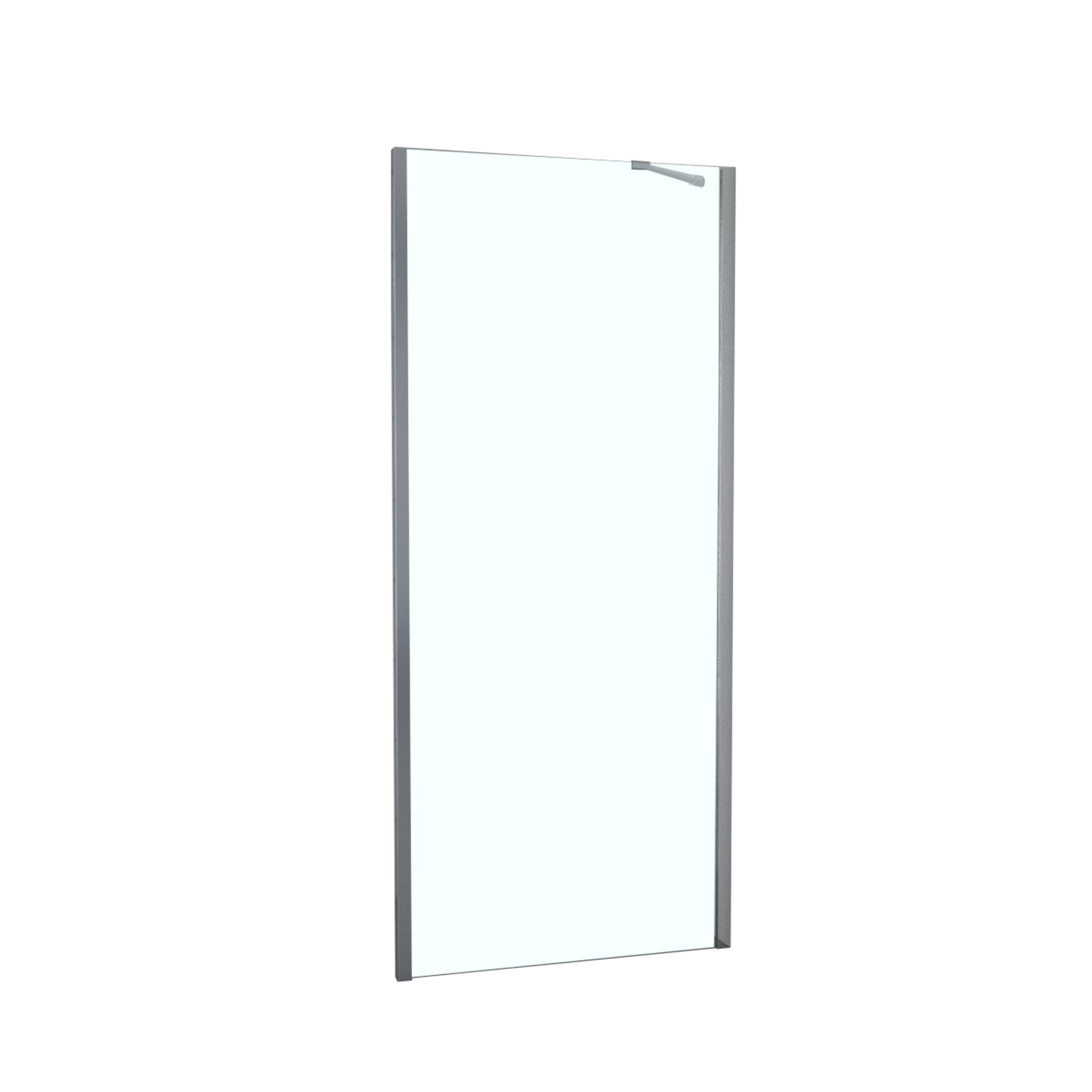 Retour fixe douche à associer verre transparent 90cm chromé - INVENTIV