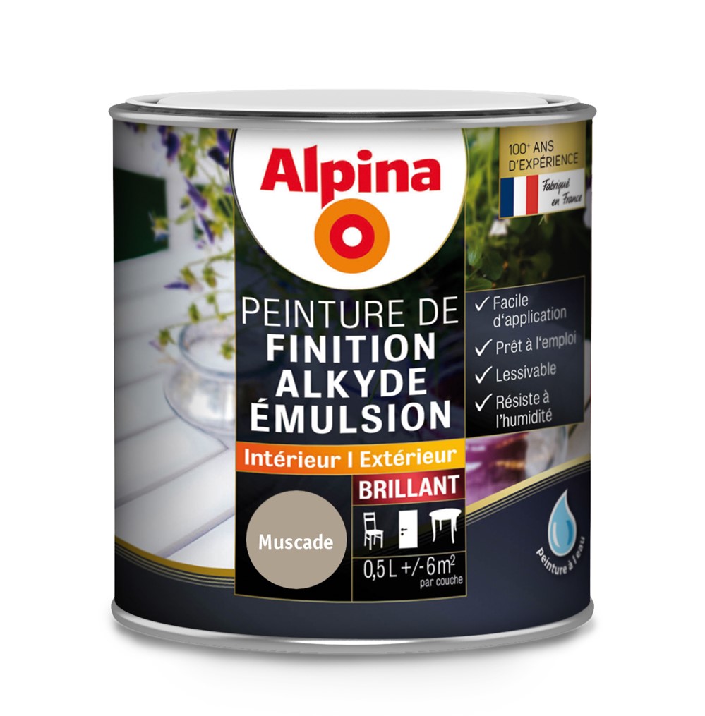 ALKYDE EMULSION BRILLANT MUSCADE 0.5L