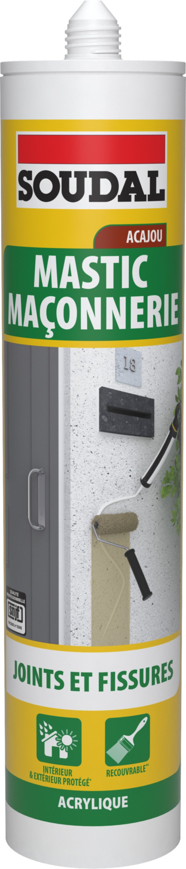 MASTIC MACONNERIE ACAJOU 280ML SNJF