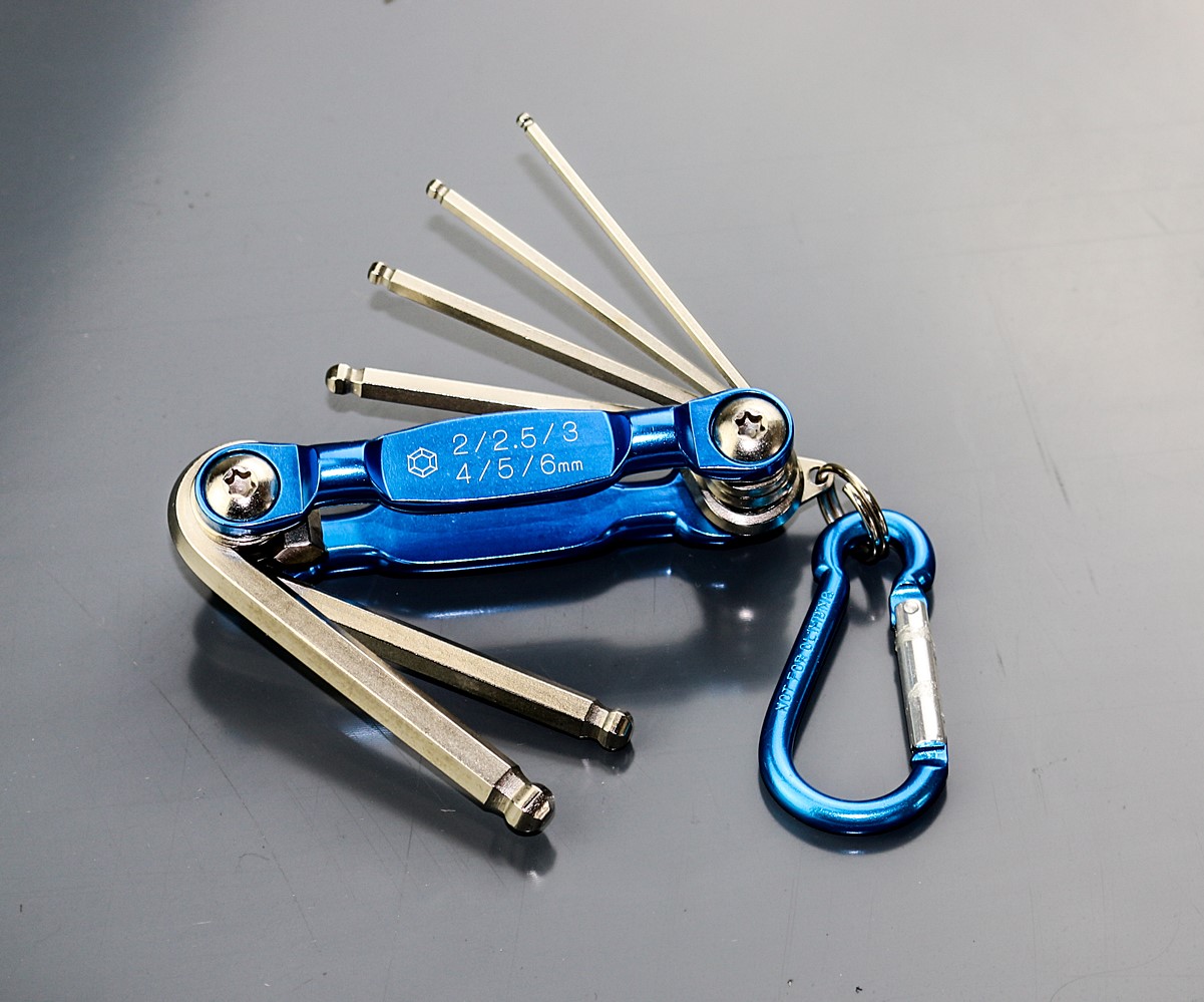 6 Clés allen hexagonales à boule sur porte-clés - FISCHER