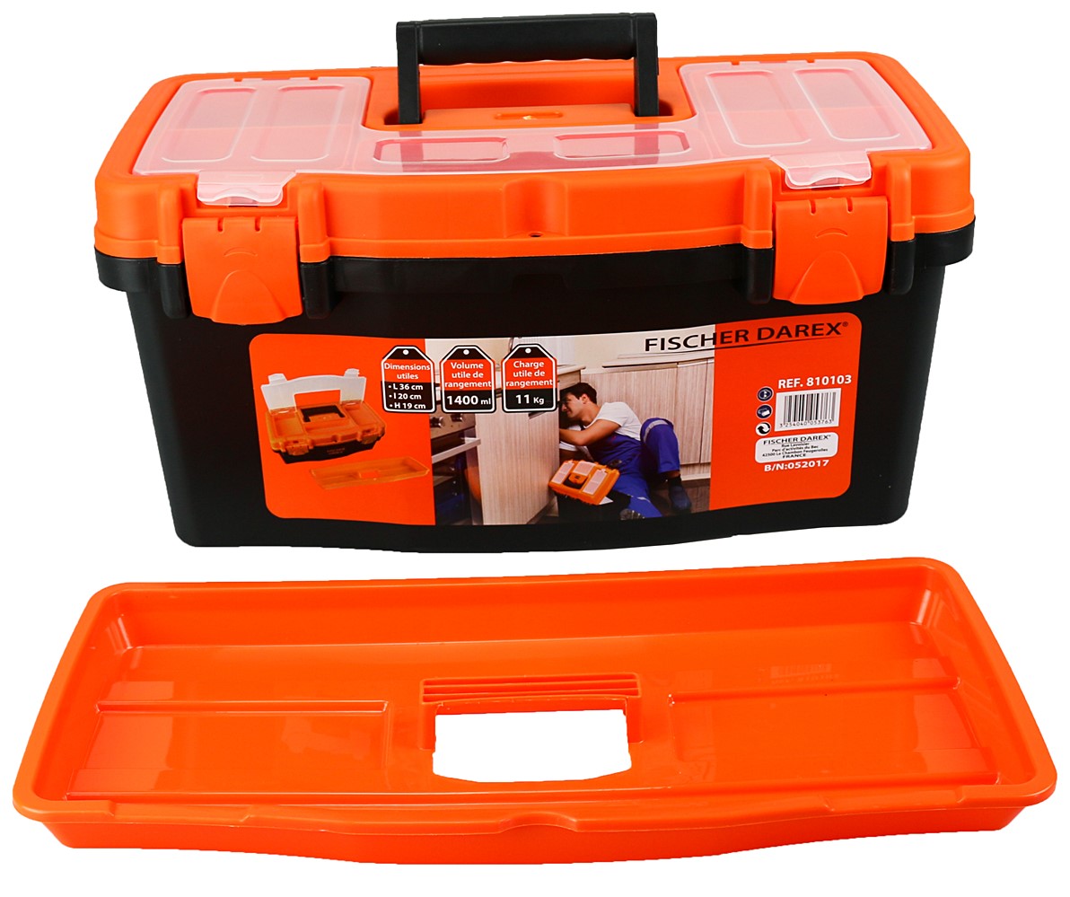 Boîte à outils Polypropylène 48x24x23cm 1,4L - FISCHER DAREX