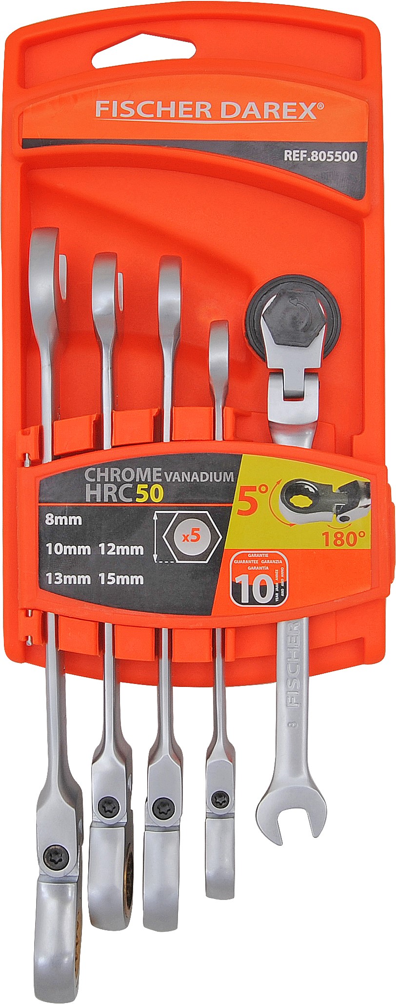 KIT 5 CLES MIXTES FLEXIBLES CLIQUET