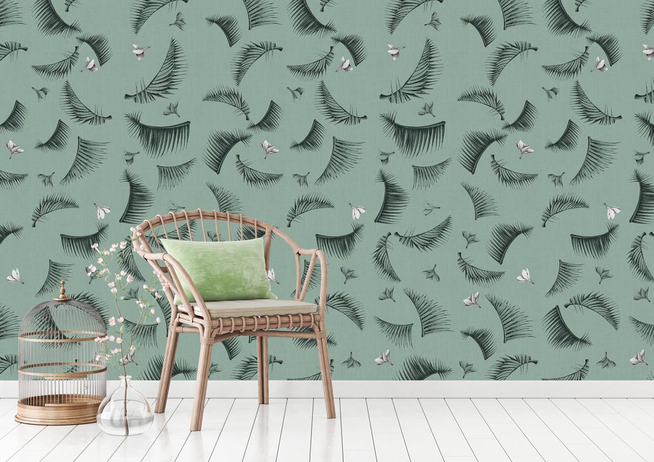 LAMBRIS PVC ELEMENT IMPRESSION NUMERIQUE JUNGLE VERT