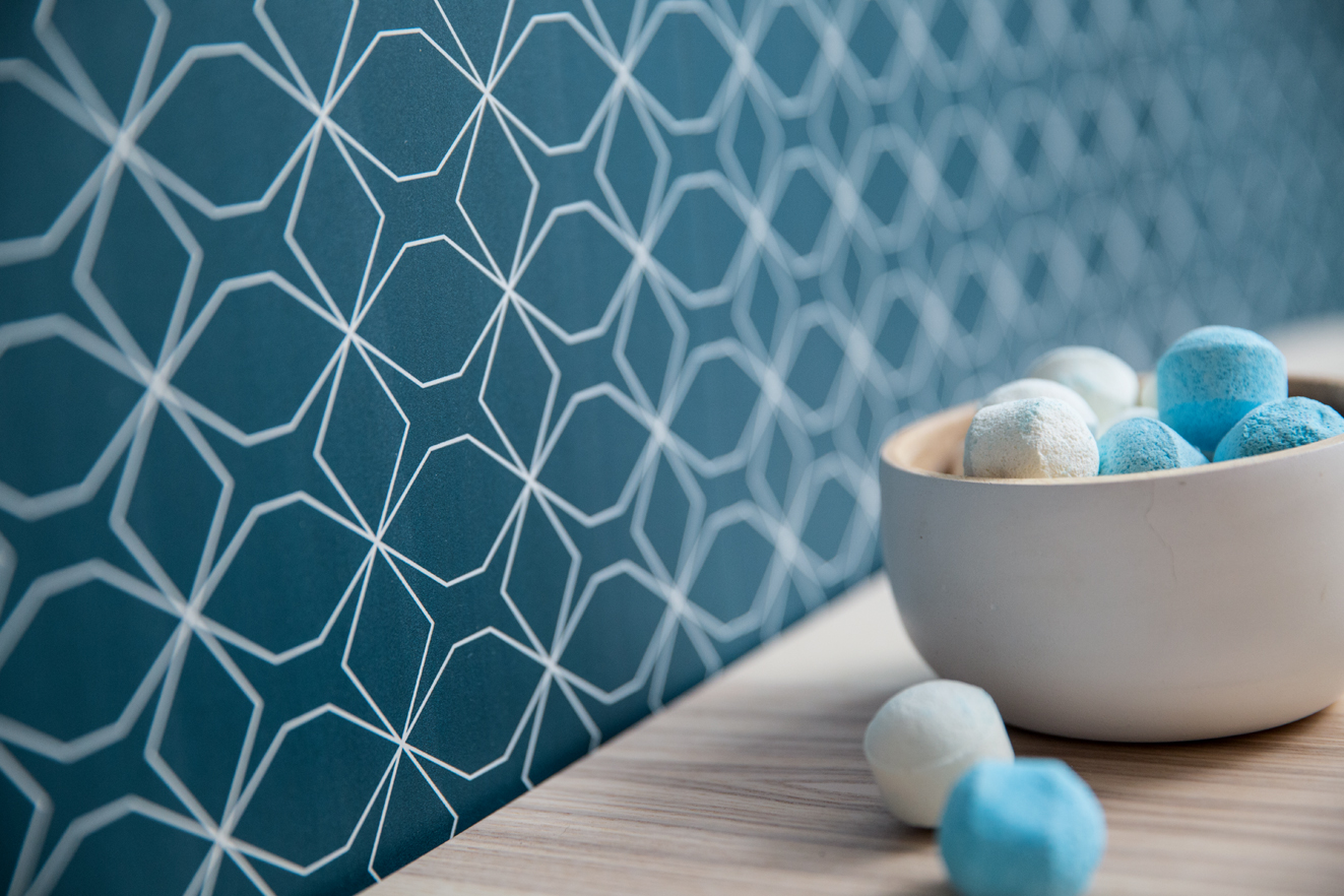 LAMBRIS PVC ELEMENT IMPRESSION NUMERIQUE SCANDINAVE BLEU NUIT